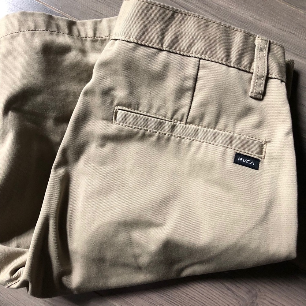 Tan RVCA Shorts